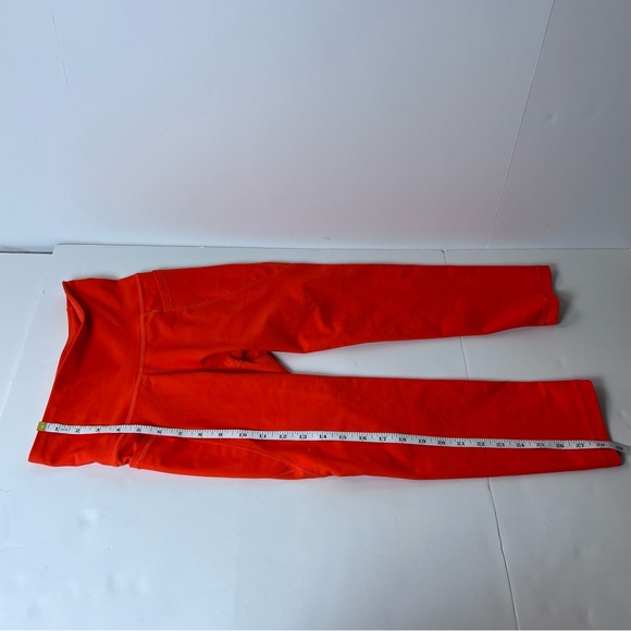 Old Navy Women’s Power-soft Cropped Neon Orange Leggings - Workout Tights - Picture 6 of 6